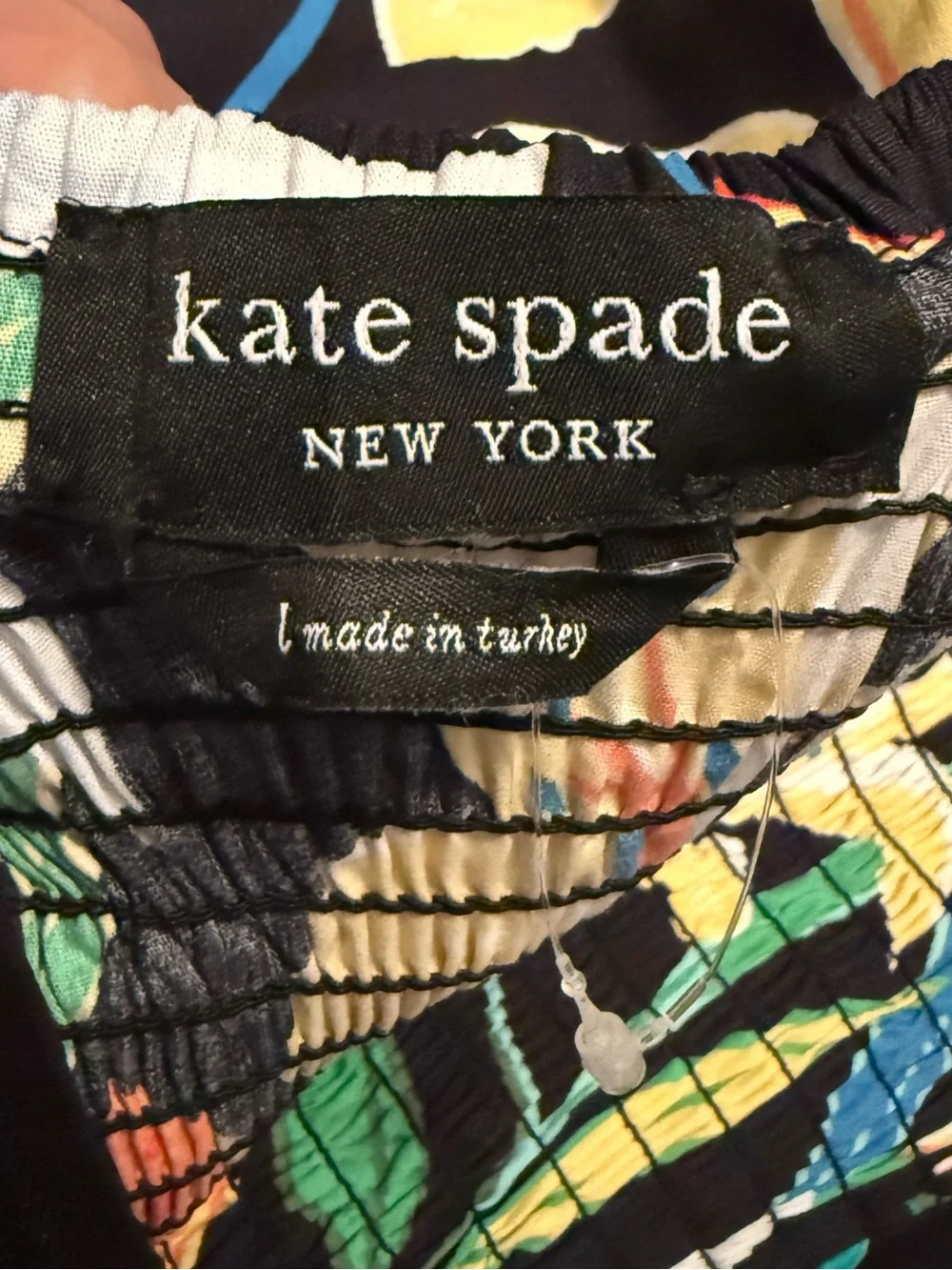 NWT Kate Spade Summer Lillies Off the Shoulder Floral Dress L